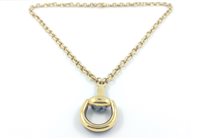 Necklace Gucci Woman Horsebit in Yellow Gold 55651J8GZ08093 - 55651J8GZ08093